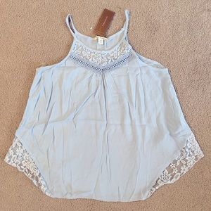 NWT Francesca’s Light Blue Tank